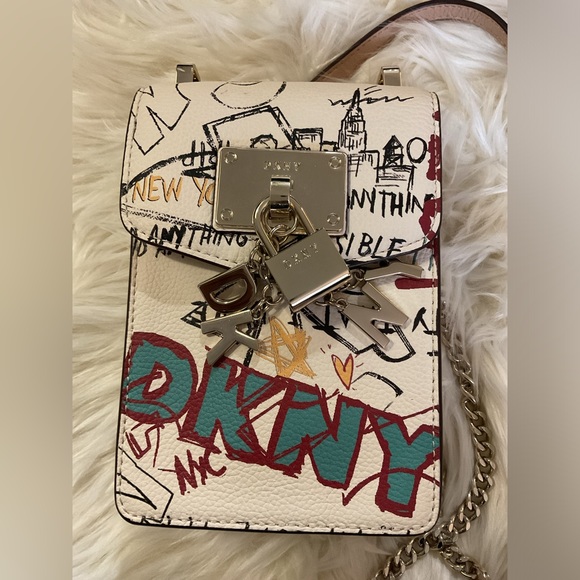 Dkny Elissa North SouthCrossbody Bag in Cream - Picture 2 of 9